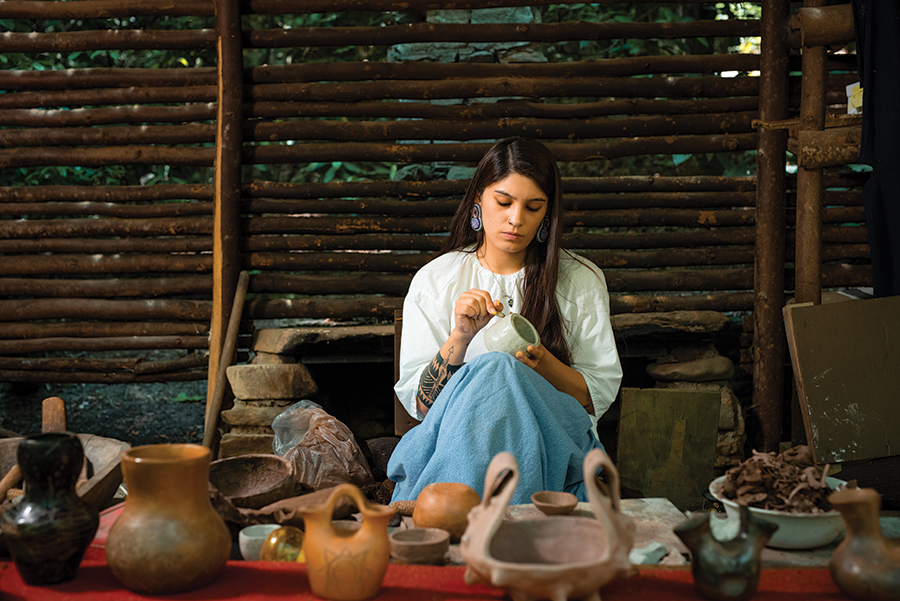 Oconaluftee Indian Village is a living history museum of Cherokee culture, traditions and arts.