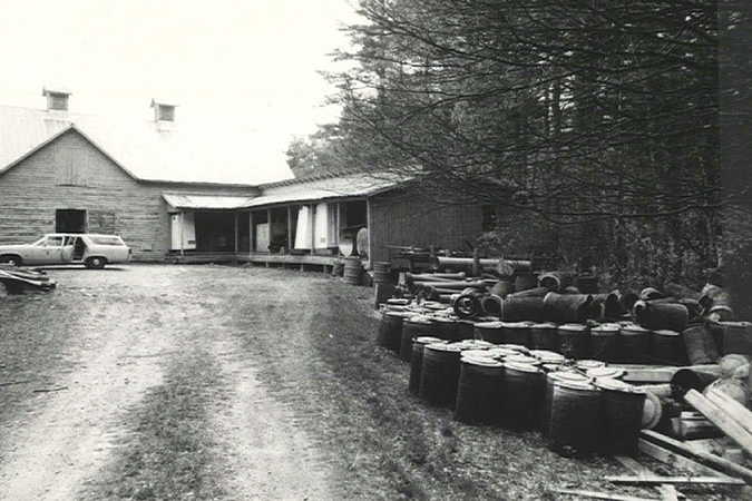 The Cone apple barn.