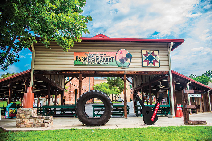 Sitting across from the Harvester, Rocky Mount’s LOVE sign tells the region’s story simply and beautifully.