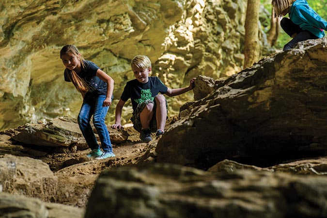 No wi-fi lurks in the subterranean passages of Kentucky’s Carter Caves Resort State Park.