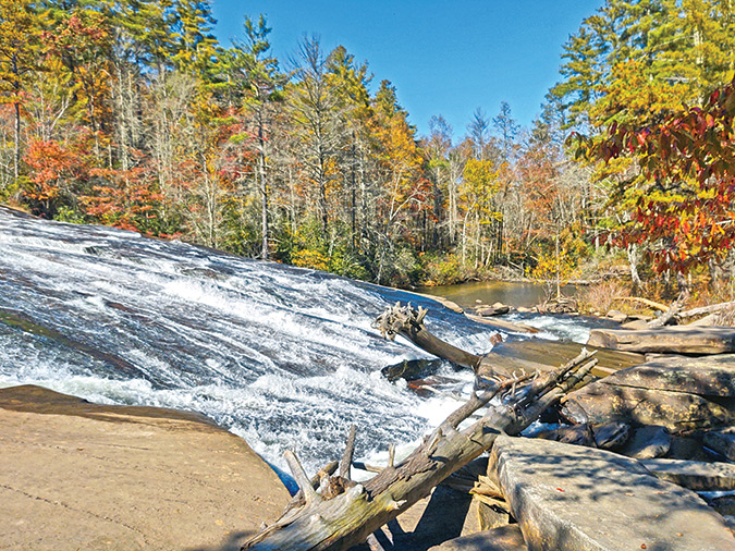 Bridal Veil Falls in the Nantahala National Forest