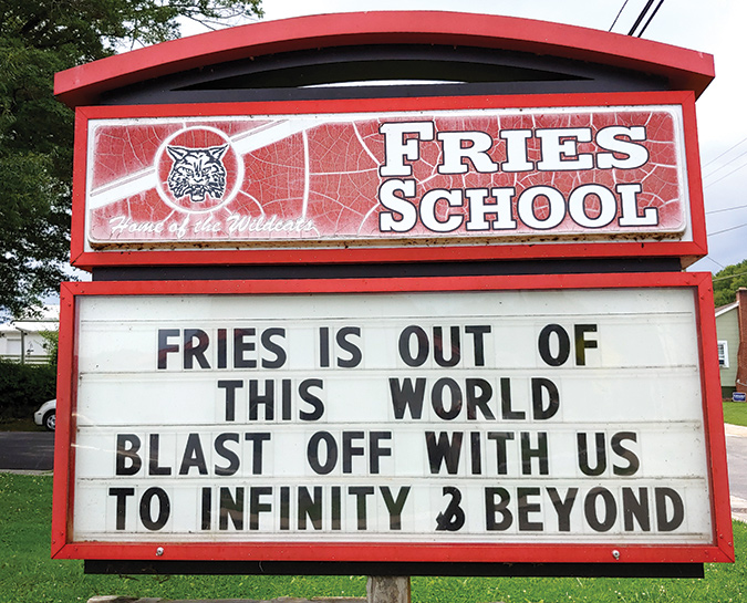 Fries School shows its community pride and big ambitions.