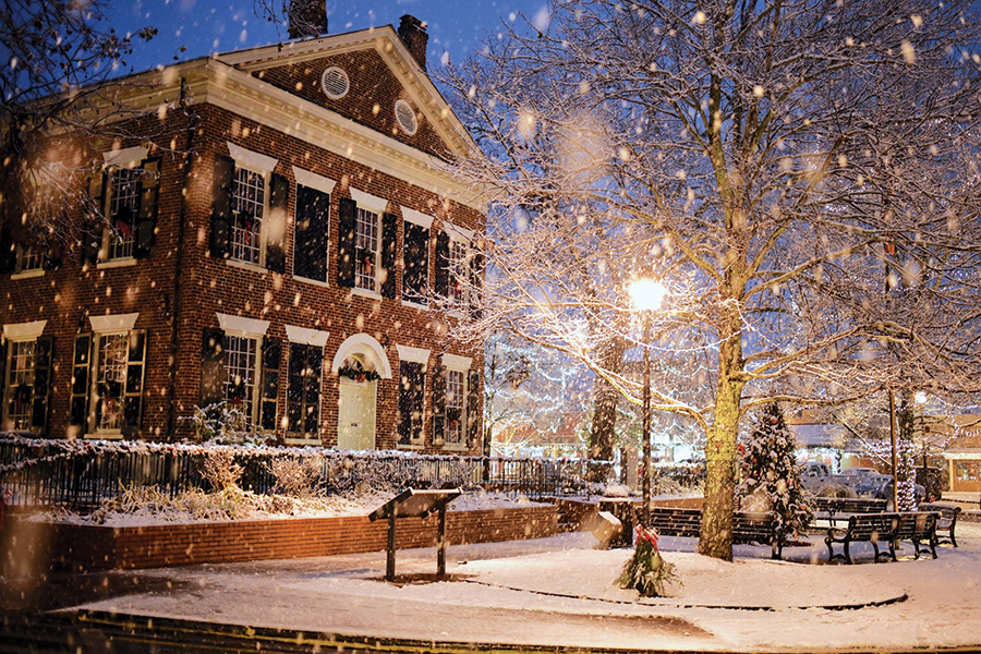 Dahlonega, Georgia, is a festive holiday destination beginning the day after Thanksgiving.