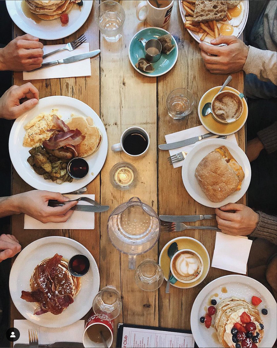 Dining at The Horse Shoe Farm, Hendersonville, North Carolina.