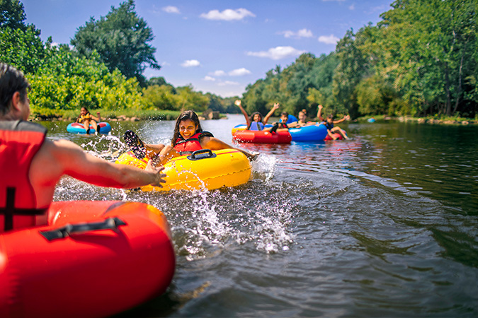 Tubing on the Upper James River Water Trail