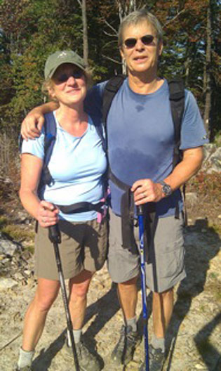 Rare photographic proof that Kurt and Gail do actually hike together.