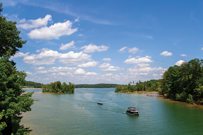 North Carolina’s 6,510-acre Lake James was built in the 1920s, and flooded a community named Fonta Flora.