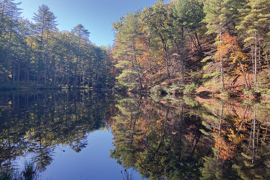 The lake at Green Pastures was built by the Civilian Conservation Corps duirng the Jim Crow era.