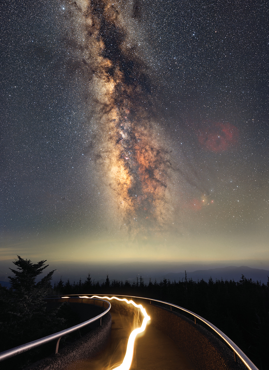 Clingmans Dome offers stunning night views.