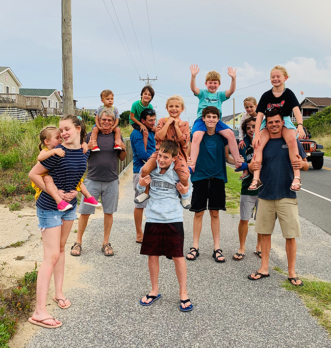 At Nags Head, some people walk and some others don’t.