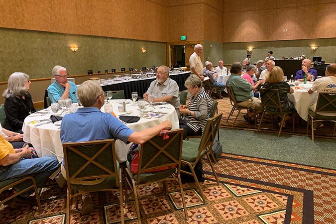 The opening banquet at Harrah’s.