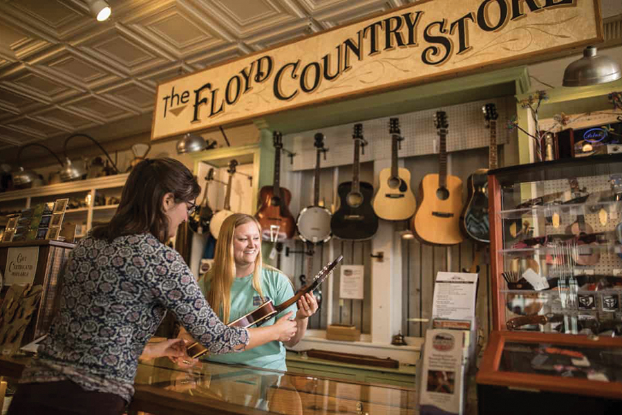 The renowned Floyd Country Store in Floyd, Virginia, is home to live music, crafts and much more.