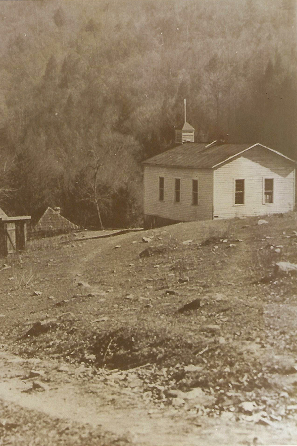 The Free Will Baptist church once stood at the heart of life in Lost Cove, North Carolina.