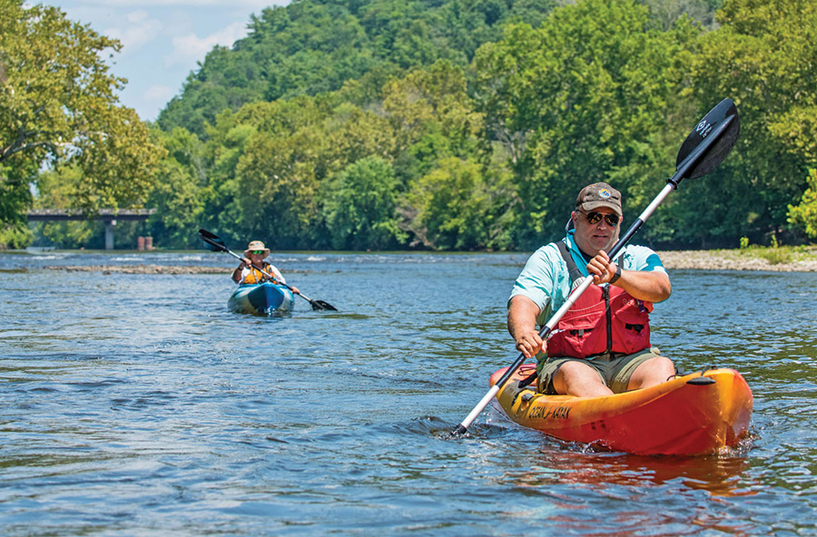 Virginia’s Upper James River Water Trail offers great paddling.