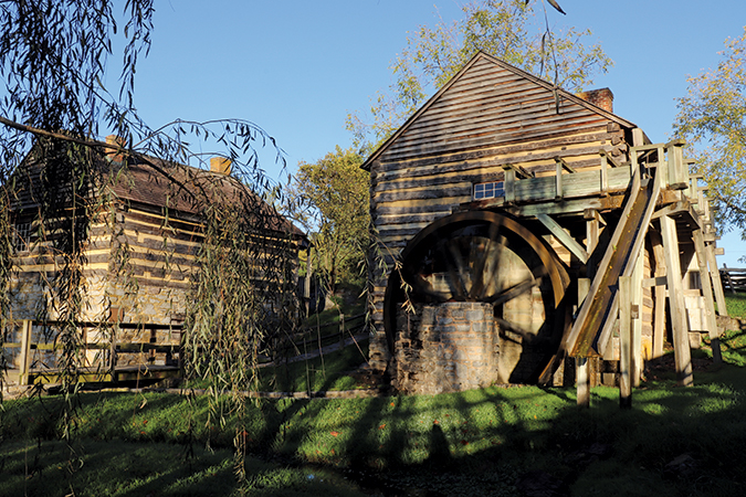 McCormick Farm Grist Mill, Virginia, was built in the late 1700s by the grandfather of grain reaper inventor Cyrus McCormick.