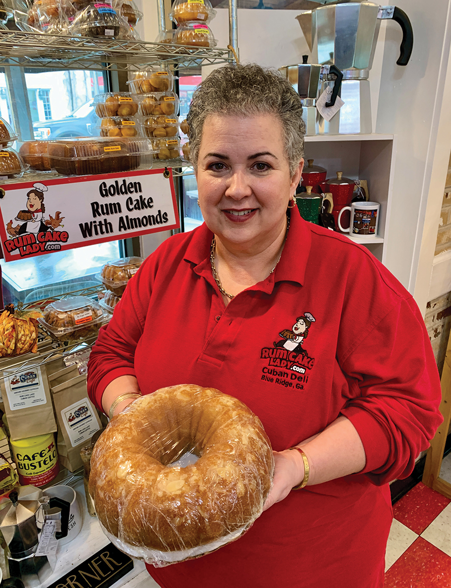 Elizabeth Correa is known throughout northern Georgia as The Rum Cake Lady.