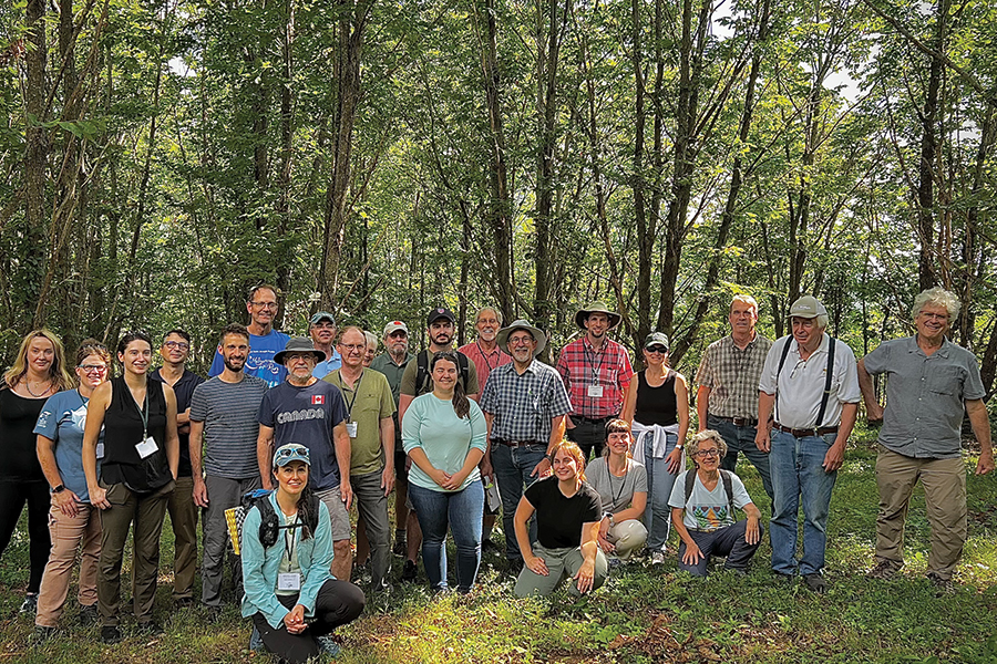 Chestnut scientists on an August 2022 tour of Lesene.