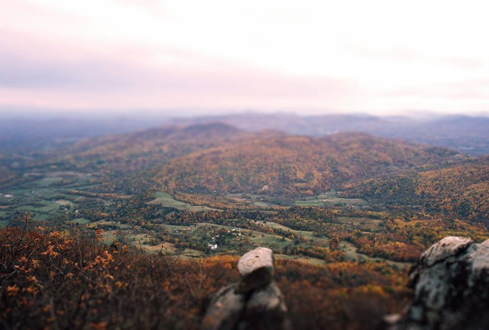 Sharp top MTN, Peaks of Otter tilt-shift.....