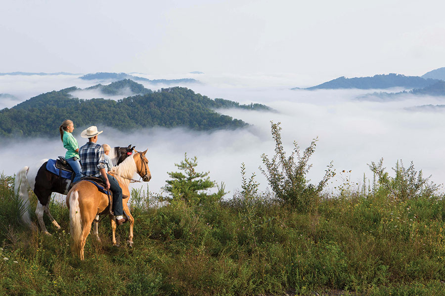 Pikeville, Kentucky, is home to a 2.5-mile cross country horseback trail.