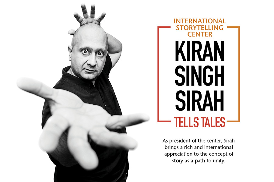 Kiran Singh Sirah promotes peace through the art of storytelling.