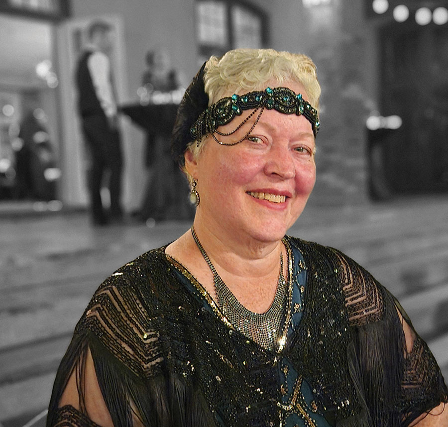 Marla Milling dressed for the occasion.