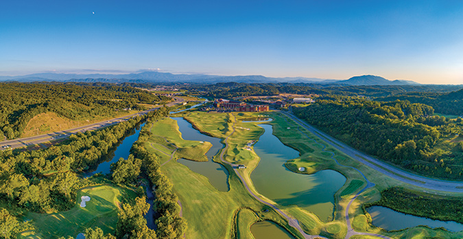 Sevierville Golf Club makes for a nice welcome into the town, which is near Seven Islands Birding Park.