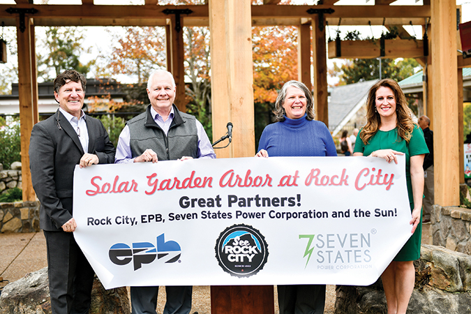 Georgia’s Rock City is home to a new solar-powered garden arbor.