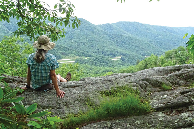 The best viewpoint in Virginia’s Rich Hole Wilderness is only an easy 1.2-mile walk, but is also just off of I-64 near Clifton Forge.