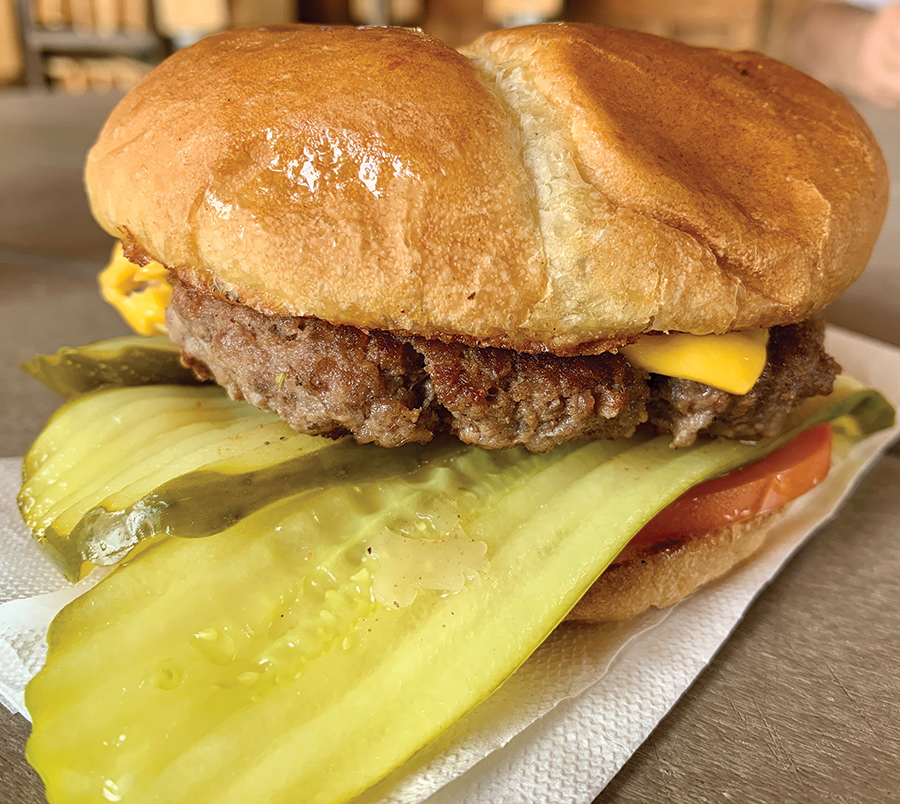Troyer’s Mountain View Country Market in Limestone simply calls it the Big Burger.