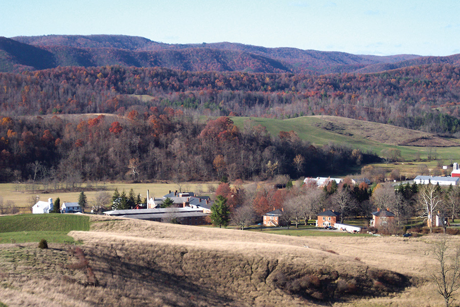 The Anne Royall historical marker is in Sweet Springs, West Virginia, in Monroe County, at the intersection of Kanawha Trail (W.Va. 311) and Jefferson Lane.