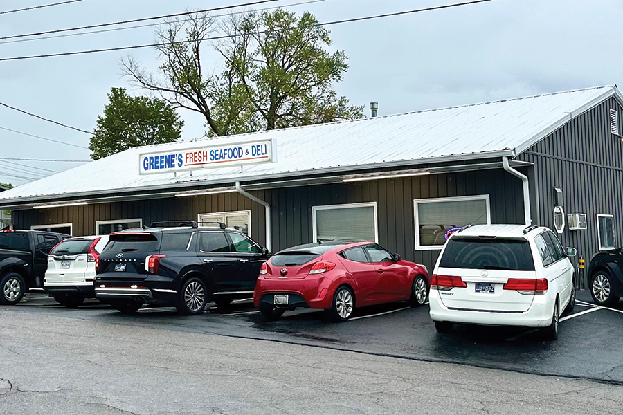 A full parking lot is a common sight at Greene’s.