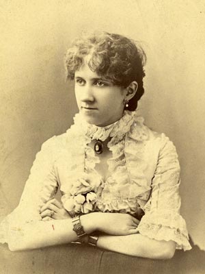 Katharine Brown’s great-grandmother Nellie Chancellor, c. 1885.