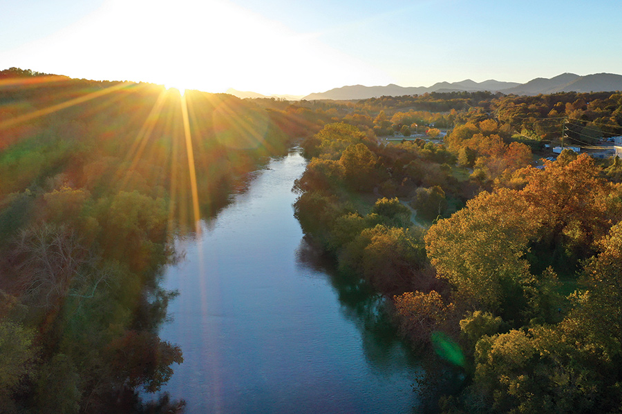 Thought to be one of the world’s oldest waterways, the French Broad River existed long before dinosaurs walked the earth.