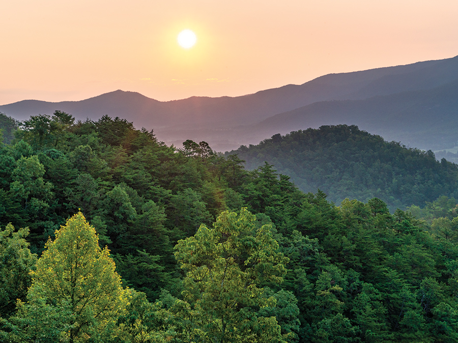 Breathtaking views of the Great Smoky Mountains were the main goal when the Foothills Parkway was authorized by Congress back in 1944. The foothills of the Great Smokies, which rise to elevations of 2,000 to 3,000 feet, are like grandstands from which to enjoy the ever-changing clouds and qualities of light that bathe the Smokies.