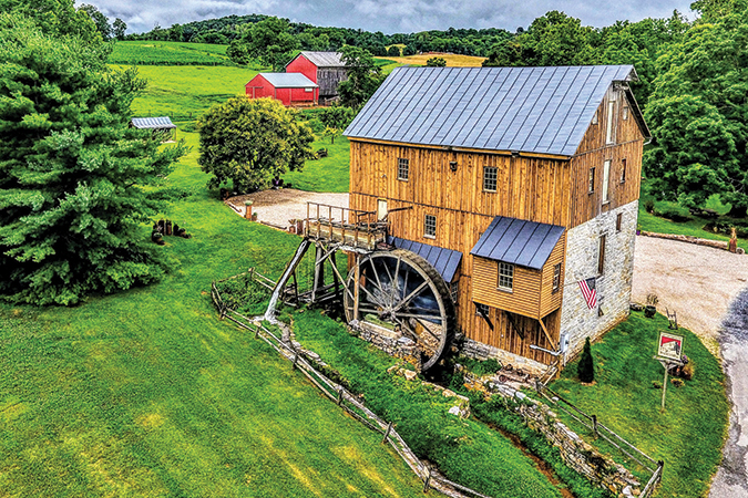 Virginia’s Wade’s Mill, in Raphine, is the state’s oldest, dating to 1750.
