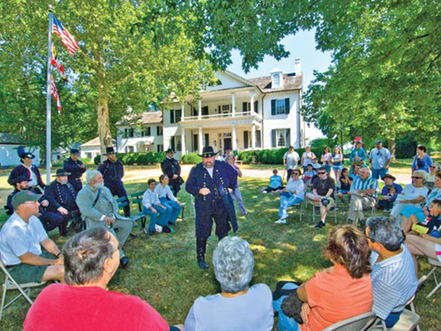 The Rose Hill re-enactment in Frederick, MD, features living history, encampments and hands-on activities