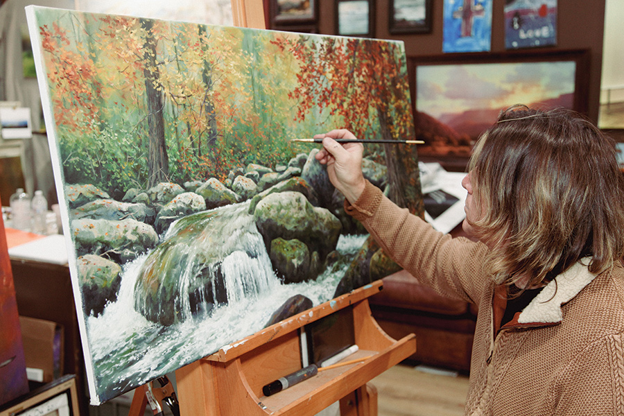 While Robert Tino has undertaken more contemporary, creative pieces in recent years, he “always circles back to the mountains.”