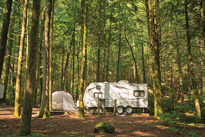 Georgia’s Vogel State Park offers woods, waters and 17 miles of hiking trails as part of its lures to RVers.