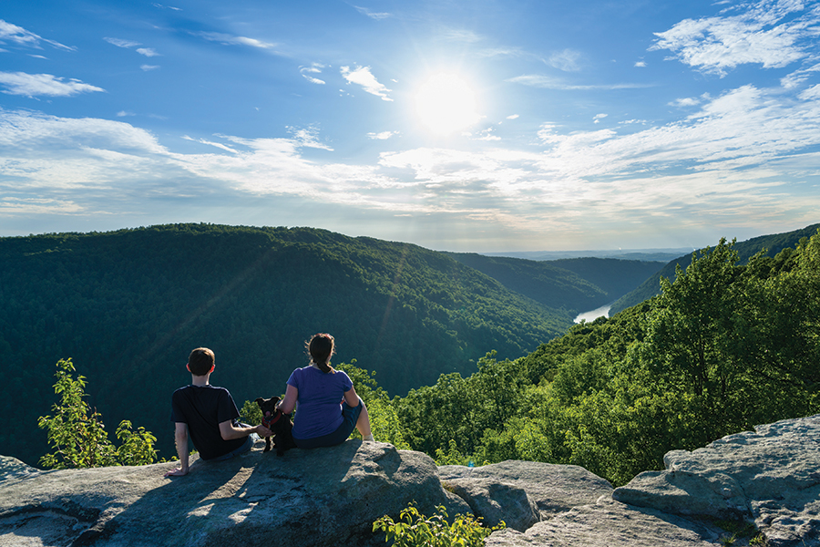 Raven Rocks Overlook provides views onto the Cheat River.