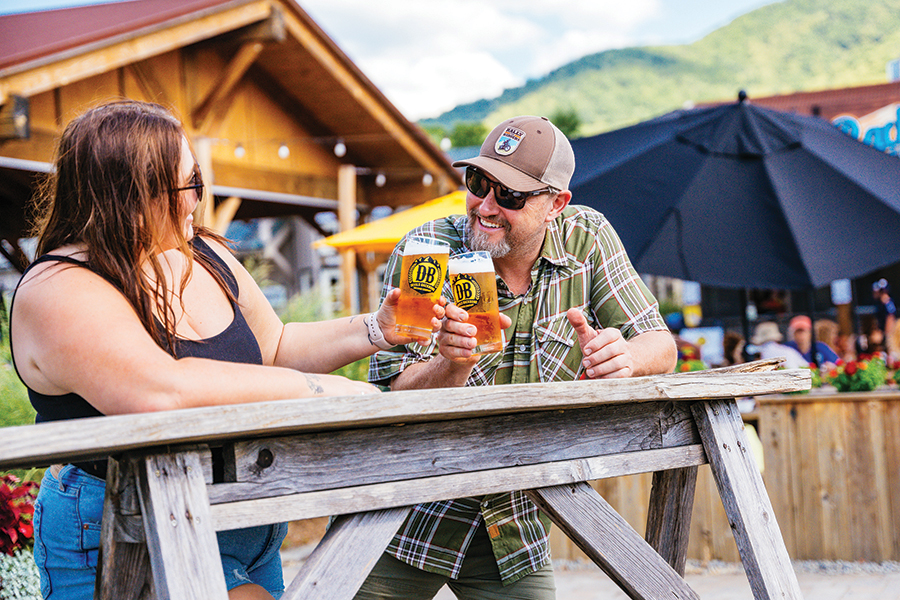 Devils Backbone beer is a fresh treat at Devils Backbone Camp.