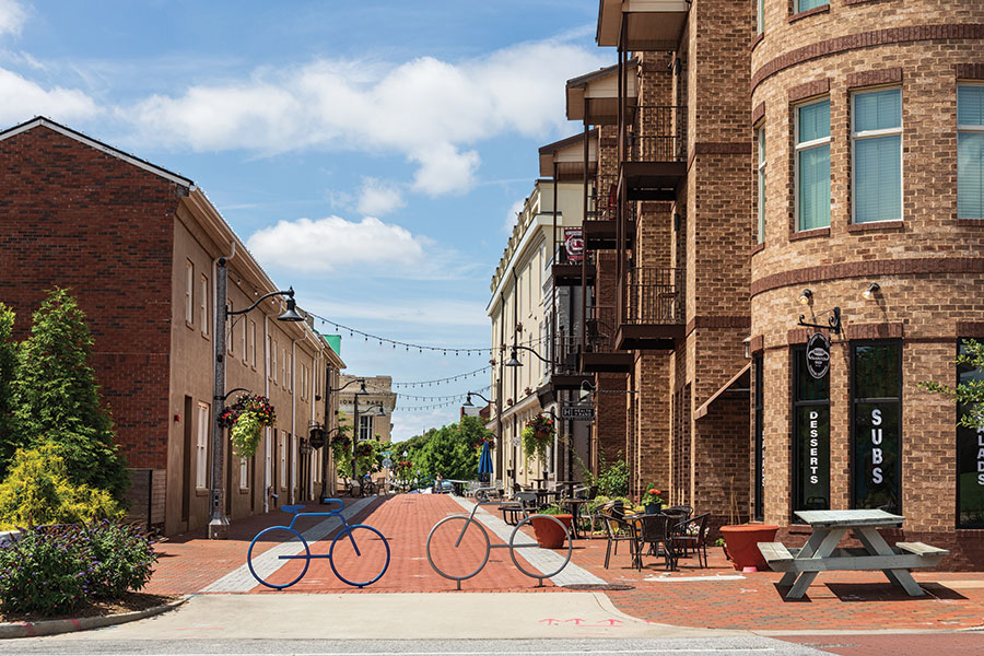 Spartanburg, South Carolina, is home to recently renovated Wall Street.