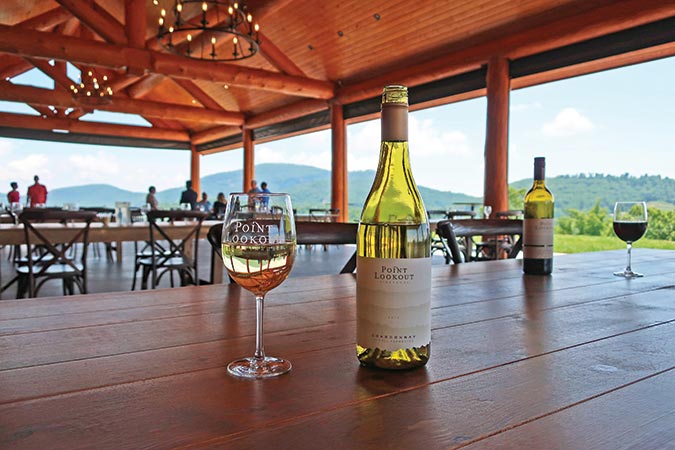 Point Lookout Vineyards opened in 2018 atop Point Lookout Mountain at Hendersonville, North Carolina.