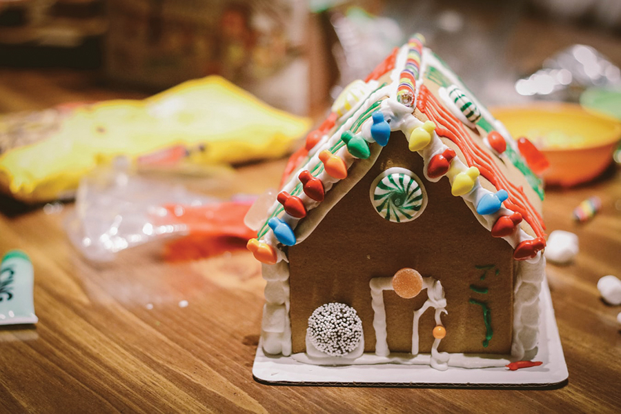 Visitors decorate cookies and vote for the best gingerbread creations at the Gingerbread Festival in Fayetteville, West Virginia.