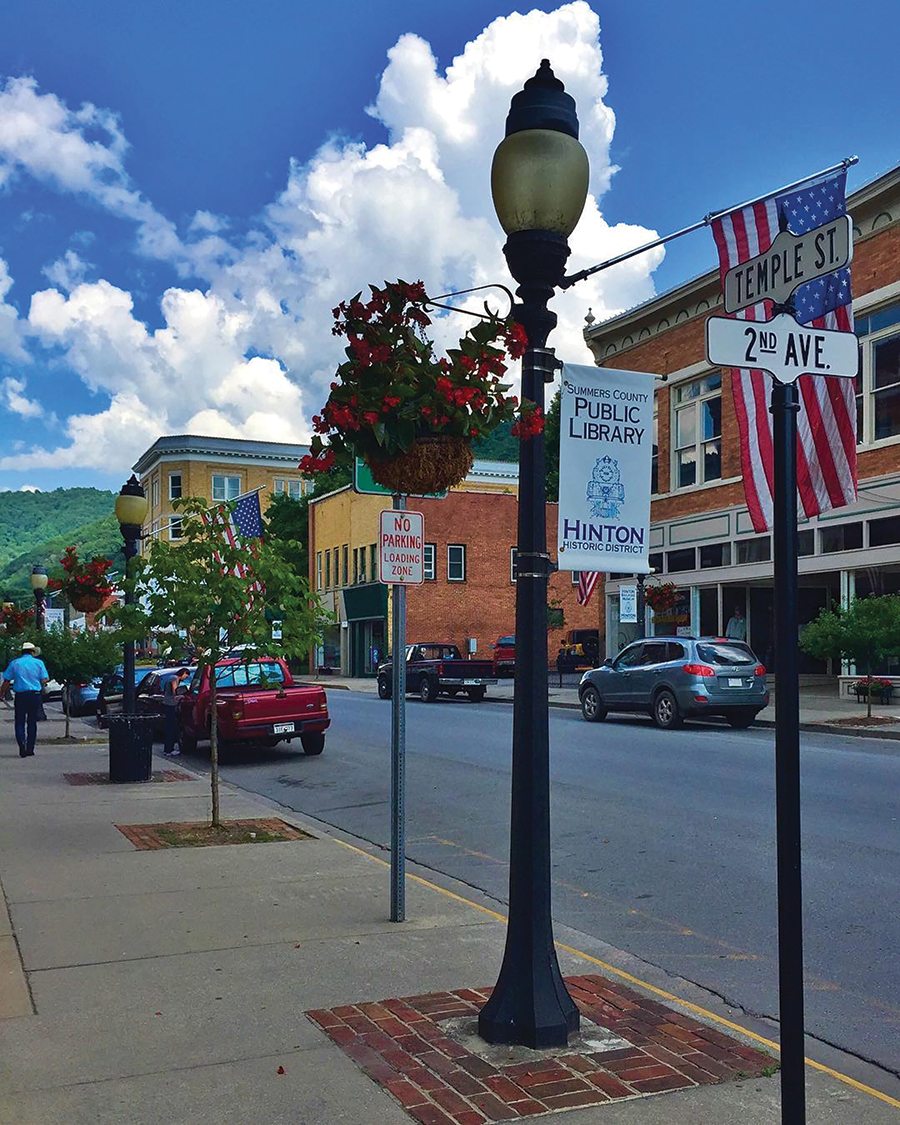 Hinton, West Virginia, offers a most-inviting main street.