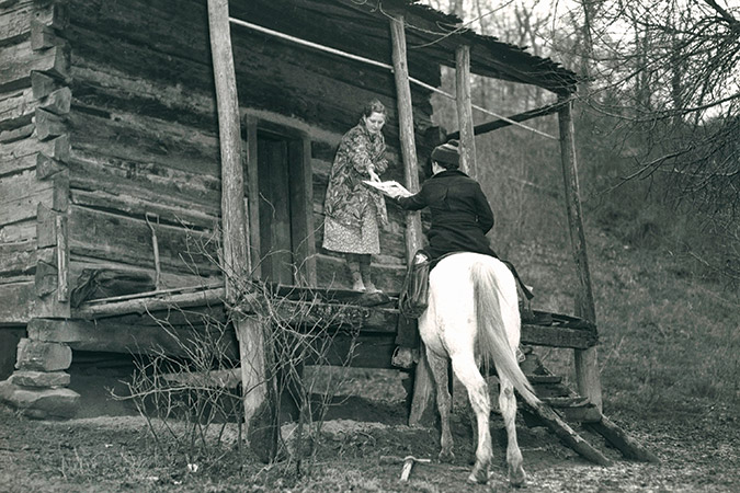 Delivery to a remote homestead in Mill Creek, Kentucky.