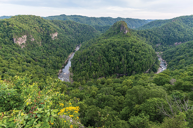Breaks Interstate Park, with views of the  “Grand Canyon of the South,” offers trails for all levels of fitness.