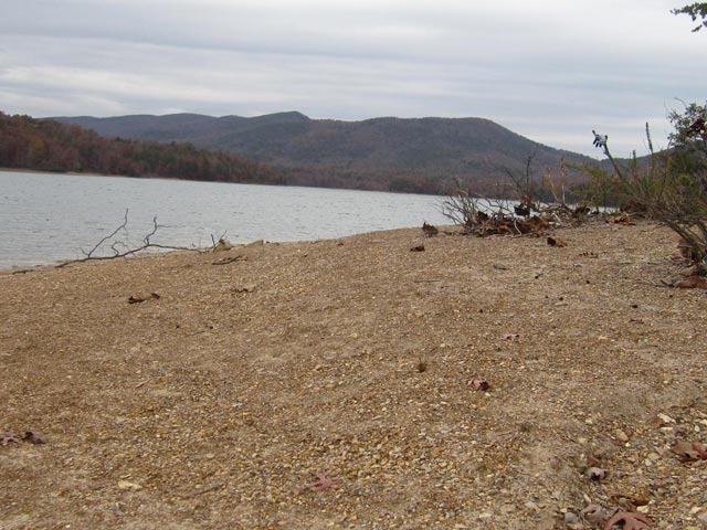 Carvins Cove was down about six feet at the end of October, 2012.