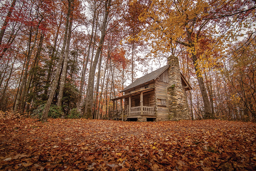 Just before the beginning of Old 105, the Linville Gorge Information Cabin sits tucked back into a beautiful wooded area and gives visitors a great first impression of the Linville Gorge.  Volunteers staff the cabin throughout the summer, giving information to tourists unfamiliar with the area.  Several "social" trails in the northern part of the gorge begin near here, along with one of the two "official" trailheads for the famous Linville Falls.