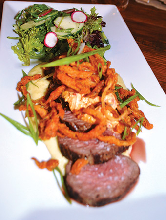 Southern Skillet Steak is a favorite at the Wrigley Taproom & Eatery of Corbin, Kentucky.