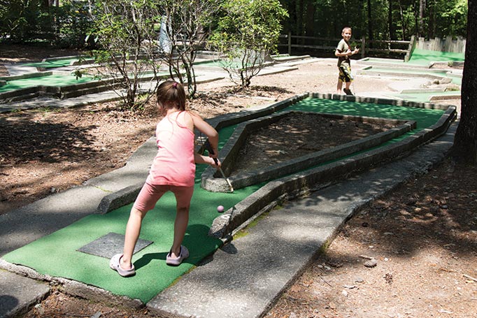 Old-fashioned games keep kids active at South Carolina’s Oconee State Park.